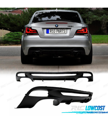 DIFFUSEUR BMW E82 E88 LOOK M PERFORMANCE DOUBLE SORTIE