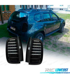 FEUX ARRIÈRE DACIA DUSTER 09-17 CARDNA CLIGNOTANTS DYNAMIQUE NOIR FUMÉ