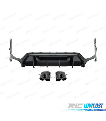 DIFFUSEUR BMW G20 G21 LCI 23-25 LOOK M PERFORMANCE NOIR BRILLANT + EMBOUTS D'ÉCHAPPEMENT