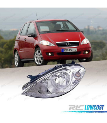 PHARE GAUCHE MERCEDES CLASSE A W169 04-08 H7 CHROMÉ
