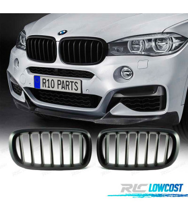 CALANDRE BMW X6 F16 LOOK M PERFORMANCE NOIR MATE