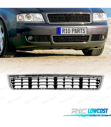 CALANDRE AUDI A4 B6 00-04 NOIR CHROMÉ