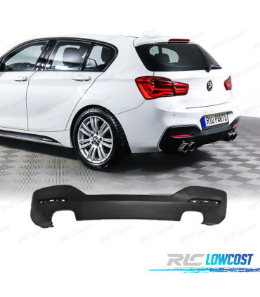 DIFFUSEUR BMW F20 F21 LCI 15- LOOK M DOUBLE SORTIE
