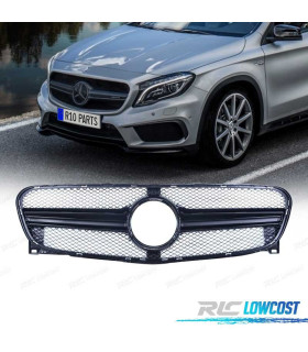 CALANDRE MERCEDES CLASSE GLA X156 13-16 LOOK AMG NOIR BRILLANT
