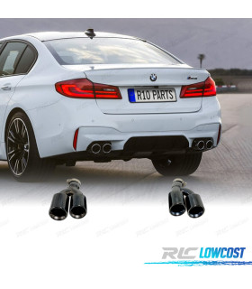 SORTIES D'ÉCHAPPEMENT BMW G30 18-21 LOOK M5 CHROMÉ