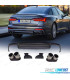 DIFFUSEUR AUDI A6 S LINE 18-22 LOOK S6 + EMBOUTS D'ECHAPPEMENTS CHROMES