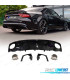 DIFFUSEUR AUDI A7 16-18 LOOK RS7 + EMBOUTS D'ECHAPPEMENTS NOIR BRILLANT