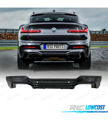 DIFFUSEUR BMW X4 G02 18-20 LOOK M NOIR MATE