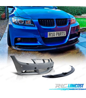 PARE CHOCS BMW E90 E91 05-08 LOOK M SRA PDC + SPOILER FRONTAL M PERFORMANCE