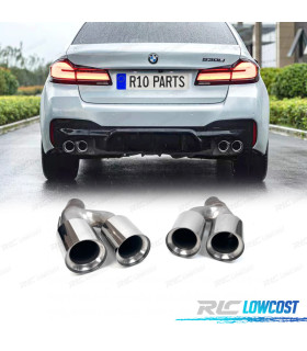 EMBOUTS D´ÉCHAPPEMENT BMW G30 G31 LCI 20-23 LOOK M5 CHROMÉ