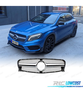 CALANDRE CLASSE GLA X156 13-16 LOOK AMG CHROMÉ NOIR