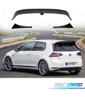 AILERON SPOILER VOLKSWAGEN VW GOLF 7 7.5 GTI R LOOK CLUBSPORT NOIR BRILLANT