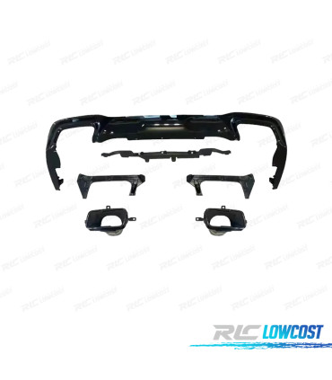 DIFFUSEUR BMW F44 + EMBOUTS D'ÉCHAPPEMENT NOIR BRILLANT