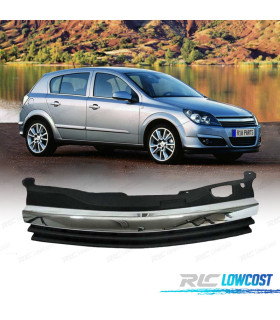 GRILLE OPEL ASTRA H 04-07 NOIR MOULURES CHROMÉES