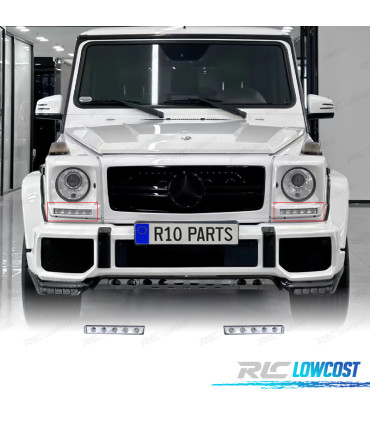 FEUX DE JOUR MERCEDES CLASSE G W463 89-18 LOOK AMG G65 BLANC