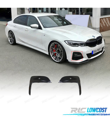 MOULURES PARE-CHOCS AVANT BMW G20 19-22 LOOK M NOIR BRILLANT