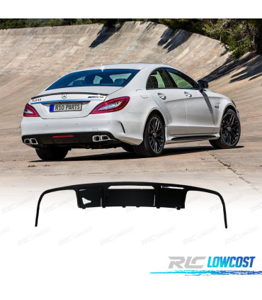 DIFFUSEUR MERCEDES CLS C218 15-18 LOOK C63 AMG NOIR BRILLANT