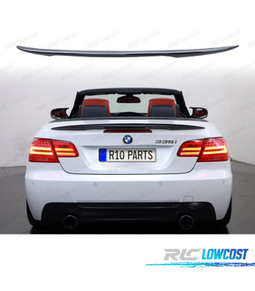 AILERON BECQUET LAME COFFRE BMW E93 CABRIO LOOK M PERFORMANCE CARBONE