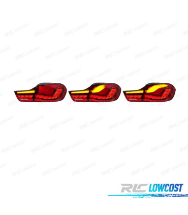 FEUX ARRIÈRE FULL LED BMW F32 F33 F36 LIGHT BAR OLED FOND ROUGE 13-18