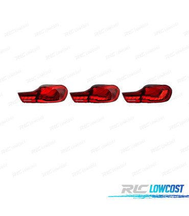 FEUX ARRIÈRE FULL LED BMW F32 F33 F36 LIGHT BAR OLED FOND ROUGE 13-18