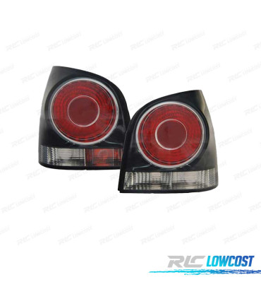 FEUX ARRIÈRE VOLKSWAGEN VW POLO 05-09 FOND NOIR