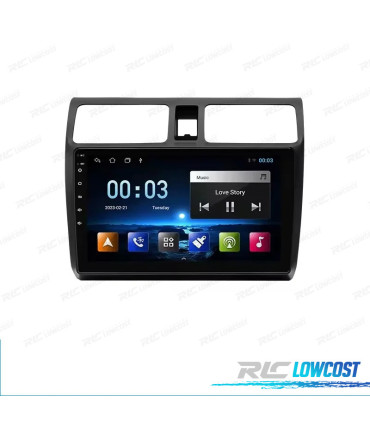 AUTORADIO GPS ANDROID 12 POUR SUZUKI SWIFT 04-10