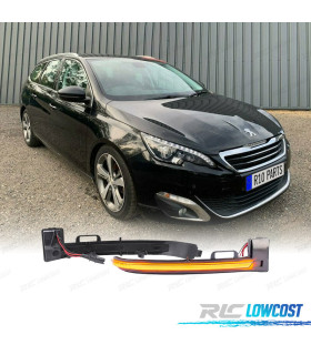 CLIGNOTANTS RÉTROVISEURS PEUGEOT 308 13-17 DYNAMIQUE LED FUMÉ