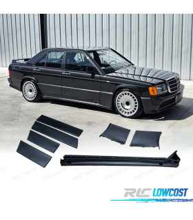 BAS DE CAISSE + MOULURES LATÉRALES MERCEDES 190 W201 83-93 LOOK EVO 1 AMG