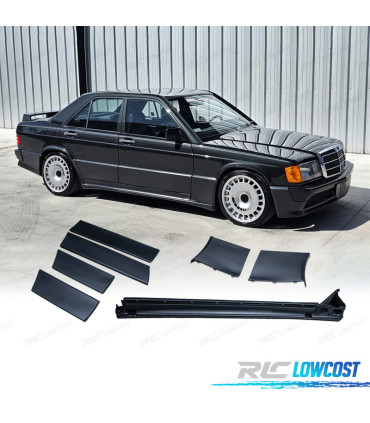 BAS DE CAISSE + MOULURES LATÉRALES MERCEDES 190 W201 83-93 LOOK EVO 1 AMG