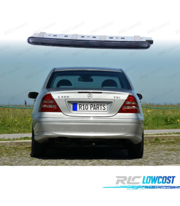 TROISIÈME FEU DE STOP POUR MERCEDES CLASSE C W203 04-07 NOIR FUMÉ