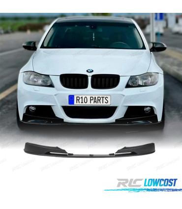 SPOILER LAME FRONTAL BMW E90 LCI 08-12 LOOK M PERFORMANCE NOIR BRILLANT