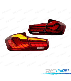FEUX ARRIÈRE BMW F30 13-18 LIGHT BAR OLED FULL LED ROUGE