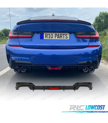 DIFFUSEUR BMW G20 19-22 LOOK M PERFORMANCE NOIR BRILLANT + FEU DE FREIN