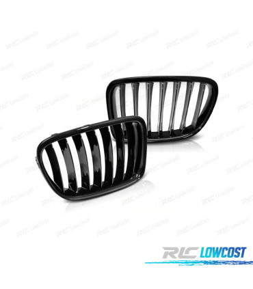 CALANDRES POUR BMW X1 84 LCI 12-14 NOIR BRILLANT