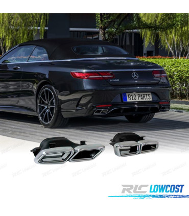 EMBOUT D'ÉCHAPPEMENT MERCEDES CLASSE S W222 13- LOOK AMG