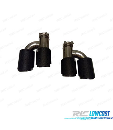 SORTIES D'ÉCHAPPEMENT BMW G30 18-21 LOOK M5 NOIR