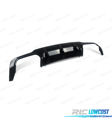 DIFFUSEUR MERCEDES CLASSE C W204 LOOK AMG C63 NOIR BRILLANT