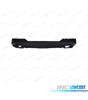 DIFFUSEUR BMW G22 20-24 LOOK M 440i + EMBOUTS D'ÉCHAPPEMENT NOIR BRILLANT