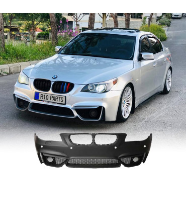 PARE CHOCS FRONTAL BMW E60 E61 03-07 LOOK M4 PDC SRA GRILLES ANTIBROUILLARD