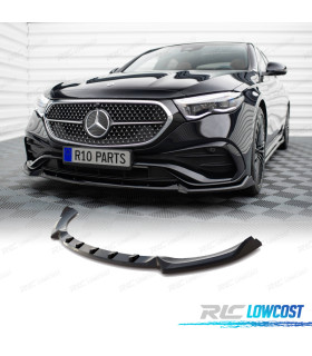 SPOILER LAME AVANT MERCEDES W214 24- LOOK AMG NOIR BRILLANT