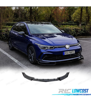 SPOILER LAME DE PARE-CHOCS AVANT VOLKSWAGEN VW GOLF 8 R 20- NOIR BRILLANT