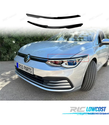 PAUPIÈRES DE PHARES VOLKSWAGEN VW GOLF 8 20- NOIR BRILLANT