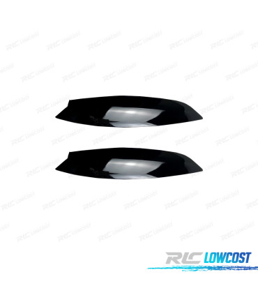 PAUPIÈRES DE PHARES VOLKSWAGEN VW GOLF MK5 03-08 NOIR BRILLANT
