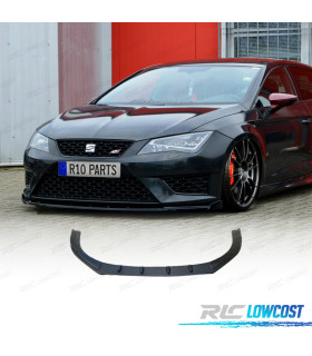 SPOILER LAME DE PARE-CHOCS SEAT IBIZA FR SC 12-17 NOIR BRILLANT
