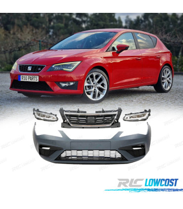 PARE-CHOCS AVANT SEAT LEON LOOK FR 13-19 ANTIBROUILLARDS