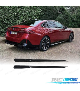 RAJOUTS BAS DE CAISSE BMW G60 G61 LOOK M PERFORMANCE NOIR BRILLANT