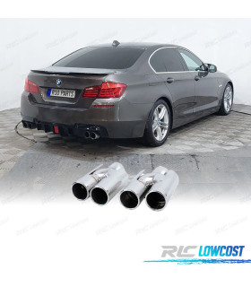 EMBOUT D'ÉCHAPPEMENT BMW E60 E61 E90 E91 E92 E93 F10 F11 F30 F31 F12 F13 LOOK M CHROMÉ