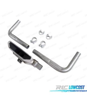 EMBOUTS D'ÉCHAPPEMENTS HONDA CIVIC 16- LOOK SI CHROMÉ