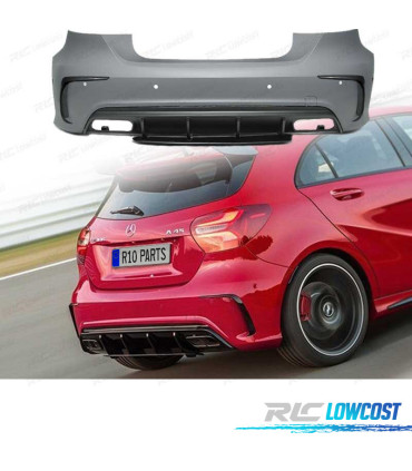 PARE-CHOCS ARRIÈRE MERCEDES CLASSE A W176 15-18 LOOK AMG PDC