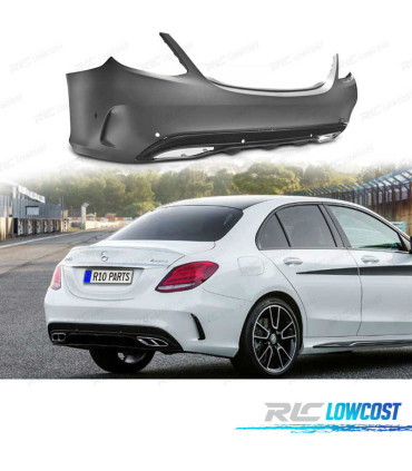 PARE CHOCS ARRIÈRE MERCEDES CLASSE C W205 14- LOOK AMG PDC